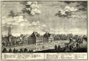 Goettingen Oude Botanische Tuin door Georg Daniel Heumann